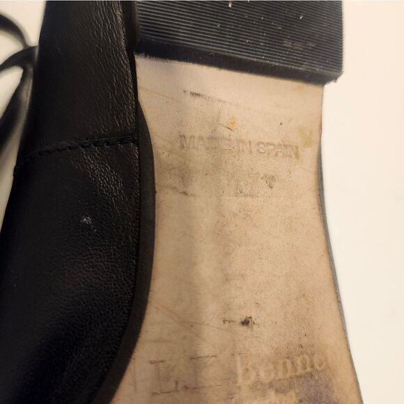 L.K. Bennett "Nessie" Criss Cross Black Leather Ballet Flats Sz.7.5/37.5 Ret$285 - Picture 8 of 8